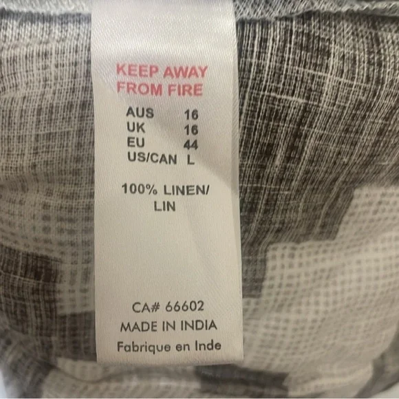 Knee length 100% linen dress - Picture 5 of 11